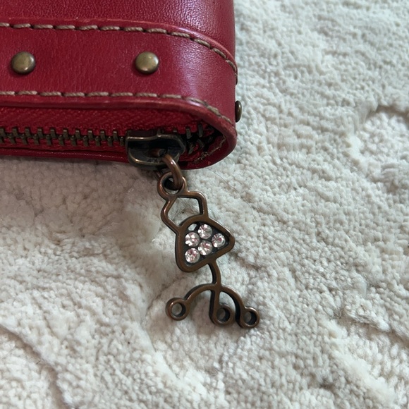 Ipa-Nima Cali embroiled leather zipper clutch wallet - Picture 4 of 6